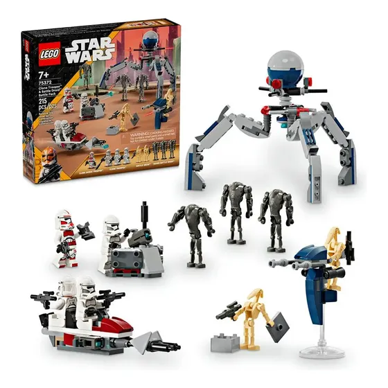 Lego Star Wars Combate Clone Trooper E Battle 75372 Quantidade de peças 215 Versão do personagem Star Wars Pack Soldados Clone