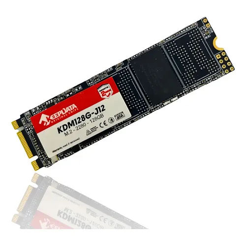 Ssd 128gb Keepdata M.2 2280 Sata Iii 6gb/s Kdm128g-j12 Cor Preto