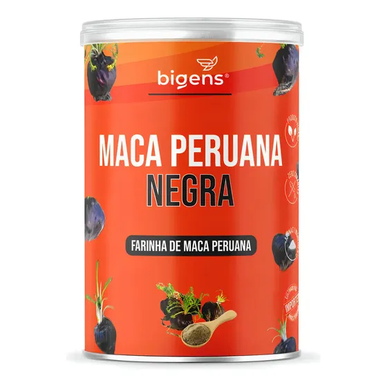 Maca Peruana Negra 5g Crua (raw) Em Pó | 150g | Bigens Sabor Neutro