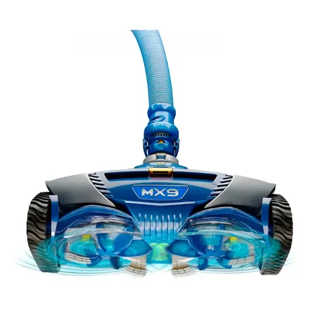 Robô Aspirador Piscina Zodiac Mx9 Automático Hidráulico Limpeza Fundo E Paredes X-drive Até 12x6m Alta Sucção Sem Energia Elétrica Azul