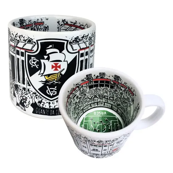 Caneca Estádio Vasco Oficial em Cerâmica
