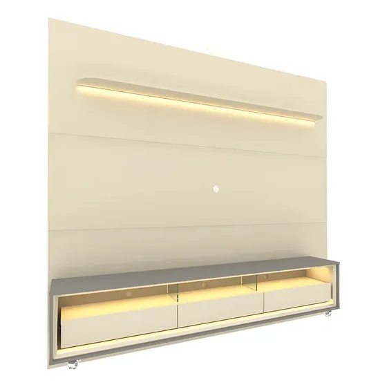 Rack Com Painel Para Tv Até 85 Polegadas Led 3 Fe