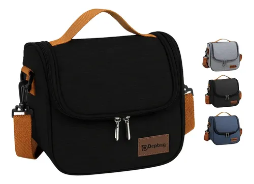 Bolsa Térmica Marmiteira Para Transportar Alimentos Quentes Cor Preta