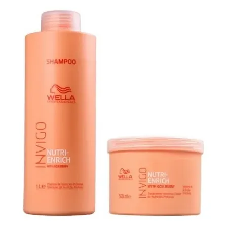 Wella Invigo Nutri Enrich Shampoo 1l E Máscara 500g