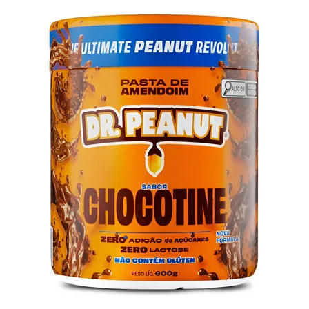 Melhor Pasta De Amendoim Dr. Peanut Com Whey Protein 600g Sabor Chocotine Chocottine