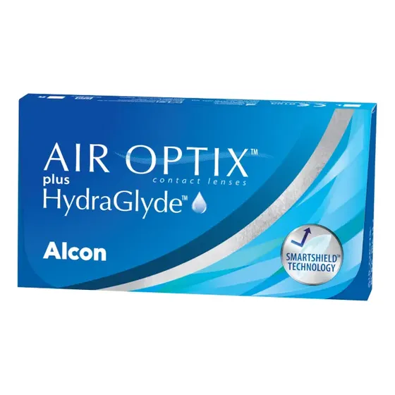 Lentes De Contato Air Optix Plus Hydraglyde - Mensal Grau Esférico -5.00 Miopia