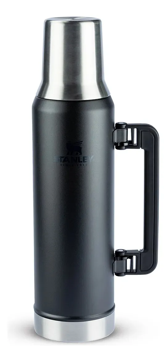 Garrafa Térmica Stanley Mate System Matte Black 1.6L