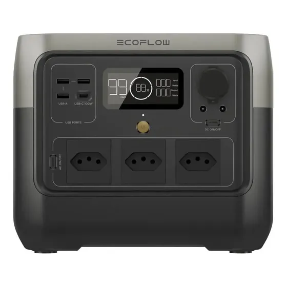 Estação de Energia EcoFlow River 2 Pro 768Wh 1600W 127V