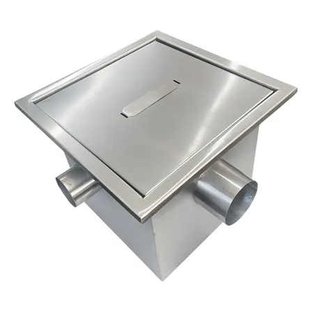 Caixa De Gordura Inox 304 Ecosul 12l Cesto Removível Coletora Resíduos