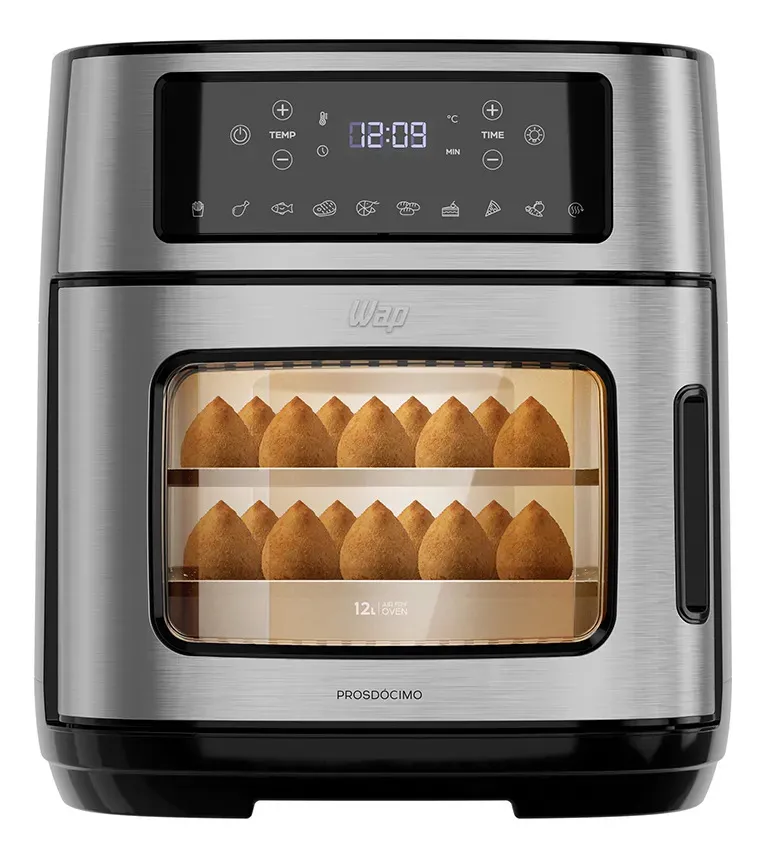 Air Fryer Oven 12 Litros Digital WAP Dois Andares Antiaderente 220V