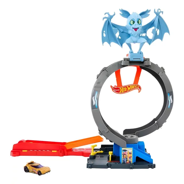 Pista Hot Wheels City Loop Ataque Do Morcego - Mattel 2024 Cor Colorido