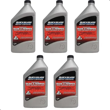Óleo de motor Quiksilver 2 tempos TC-W3 2 Tempos para náutico de 5 unidades / 5L