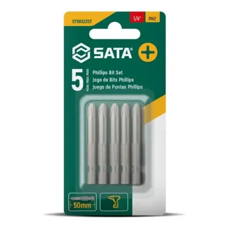 Ponta Phillips N2 50mm 5 Peças St59323st Sata