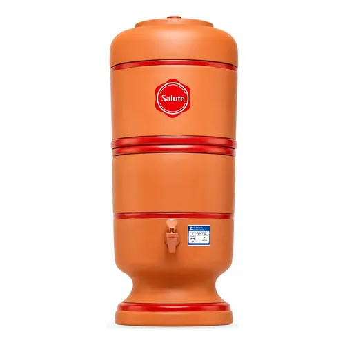 Filtro De Barro Salute 16 Litros Com 2 Velas Tripla Ação Com 2 Bóias