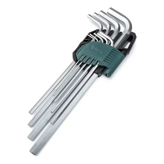 Conjunto de chaves extra longas Bristol de 1,5 a 10 mm de cor verde