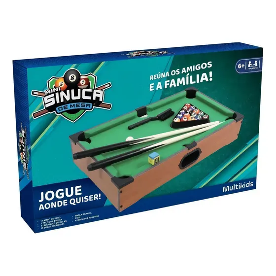 Jogo Mini Sinuca De Mesa Br2074 Multikids - Única Único