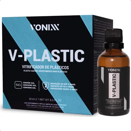 Vitrificador Plástico Vonixx V-Plastic 20ml Silício Veículos