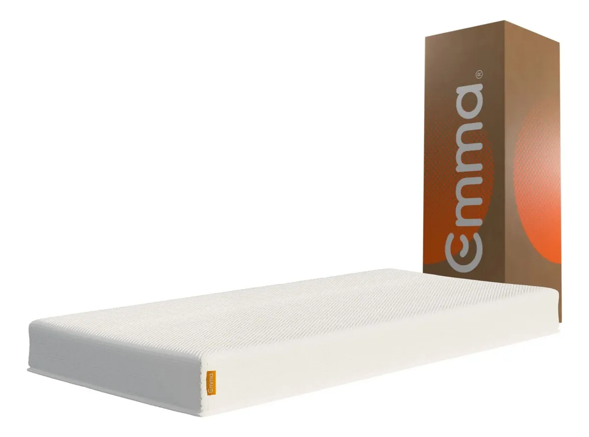 Colchão Solteiro Emma One Light 88x188cm, 2 Camadas de Espuma, à Vácuo, Firmeza Ideal, Suporte Corporal, Conforto