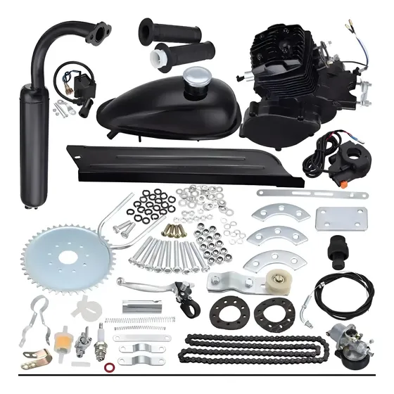 Motor Completo 80cc Bicicleta Motorizada potente Cor Preto