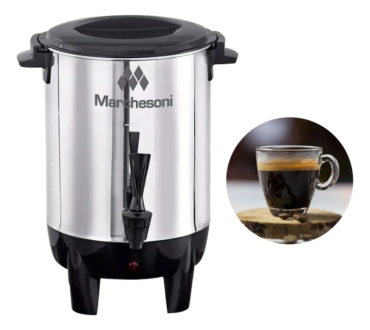 Cafeteira Automática Marchesoni Máquina De Café 2 Litros Inox
