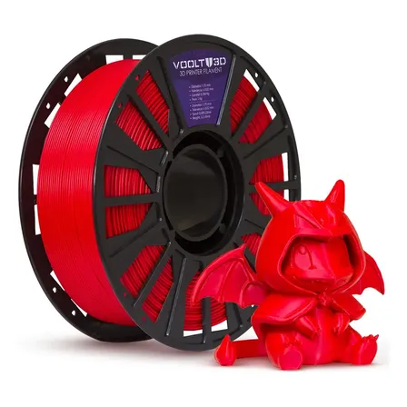 Filamento PLA Vermelho Papai Noel 1Kg 1,75mm Voolt3D High Speed Para Impressão 3D Vermelho Natal Impressoras 3D Peças 3D Fabricação Nacional
