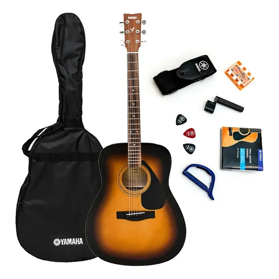 Kit Violão Folk Acústico F310p Tbs Tobacco Sunburst Yamaha