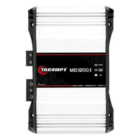 Módulo Amplificador Taramps MD 1200.1 Mono de 1200W RMS para Som Automotivo
