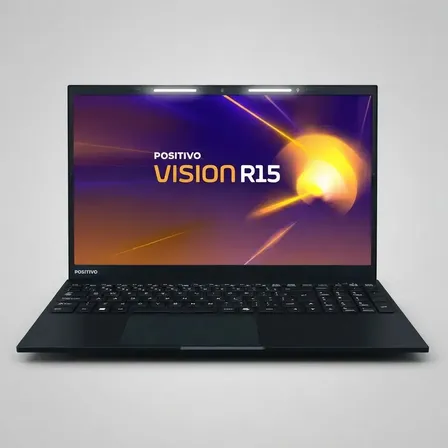 Notebook Positivo Vision R15 Lumina Bar, Amd Ryzen 5 16gb 256gb, Tela 15,6 Full Hd Antirreflexo, Linux - Preto