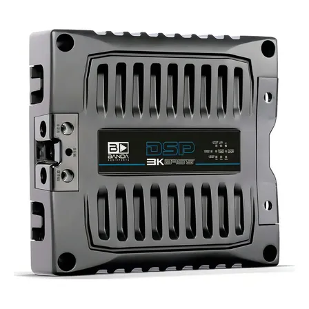 Módulo Amplificador DSP Bass 3K Banda 3200W 2 Ohms Classe D Preta