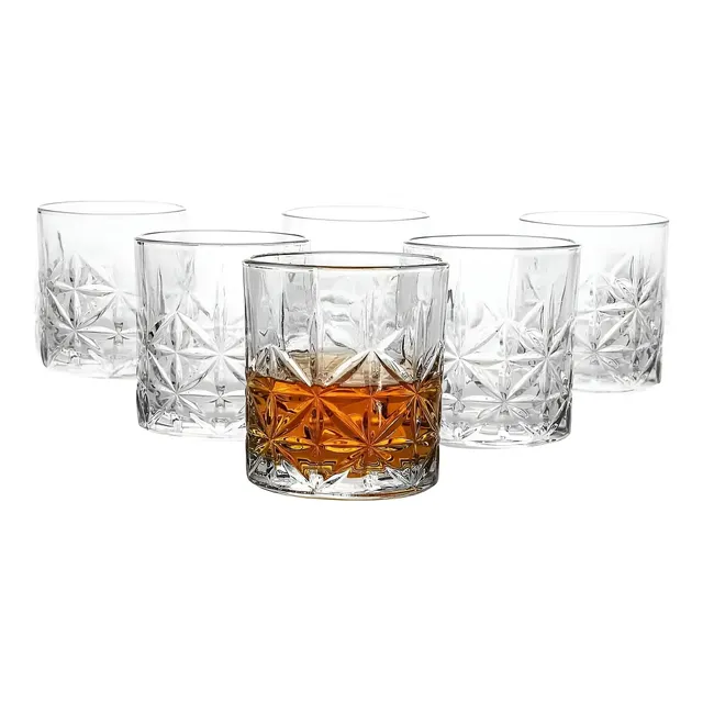 Jogo De Copos De Vidro 330ml 6 Peças Haus - Pavillion
