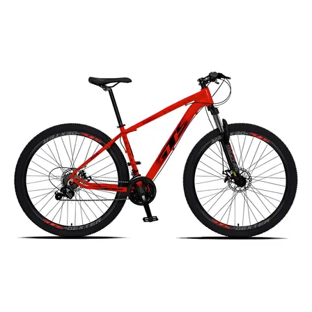 Bicicleta Aro 29 Gts Dexter 24 Marchas Freio A Disco Cor Vermelho Ferrari Com Preto Tamanho Do Quadro 17