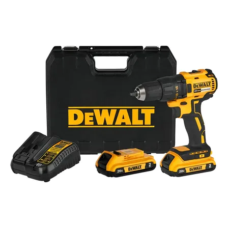 Furadeira E Parafusadeira Dewalt Modelo Dcd7771d2 Com 2 Baterias E Maleta 20v Amarelo