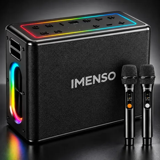 Caixa De Som Portátil Bluetooth Imenso X32 120w Ipx4 C/ 2mic Cor Preto