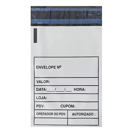 envelope ENVELOPE SANGRIA PDV ENVELOPE PARA DINHEIRO SACO SANGRIA PDV CAIXA branco - 18cm X 12cm X 500 unidades