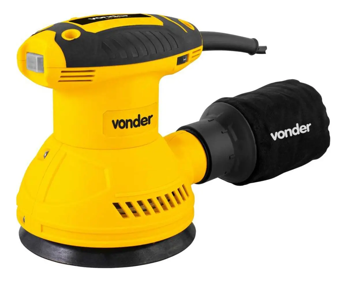 Lixadeira Profissional Roto Orbital 5 350w Vonder Lrv 355 Cor Amarelo Frequência 50/60 Hz