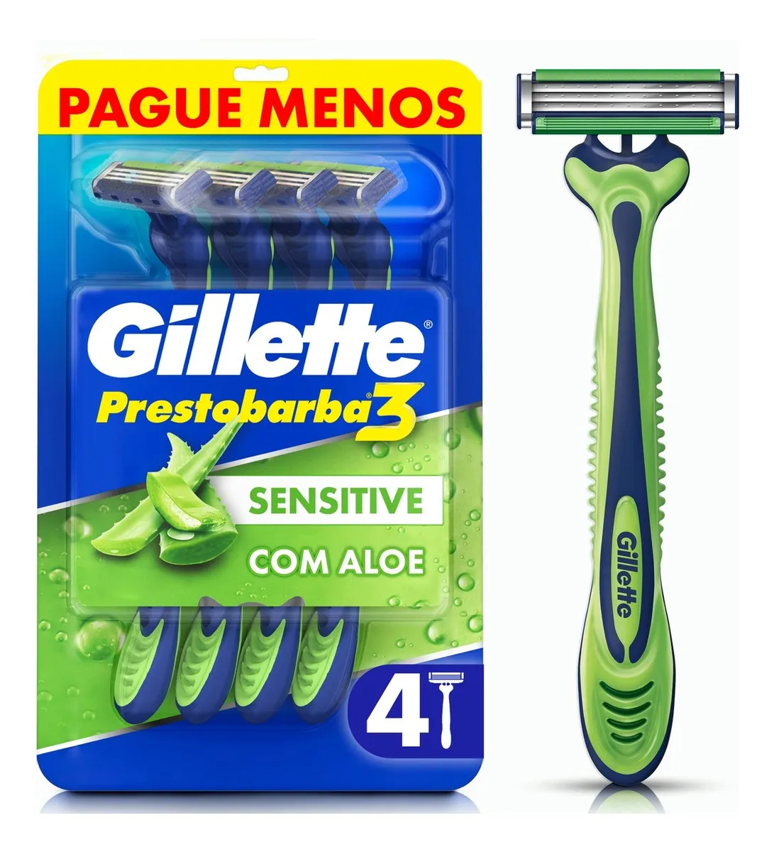 Aparelho para Barbear Sensecare Gillette Leve 4 Pague 3