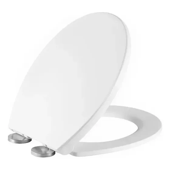 Tampa De Vaso Universal Regulavel Soft Close Com Amortecedor Cor Branco