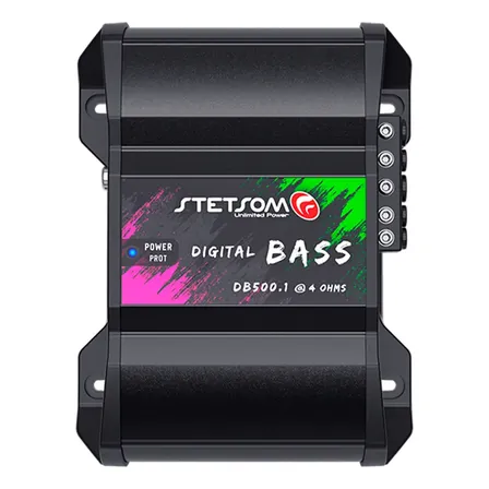 Módulo Amplificador Stetsom Db500.1 500w Rms 1 Canal 4 Ohms Cor Foto