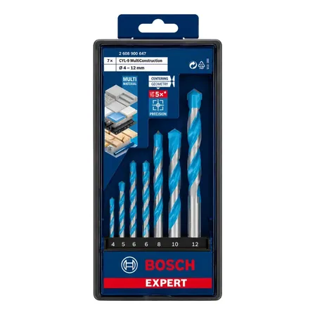 Kit 7un Broca 4 A 12mm Multiconstruction Cly-9 Bosch