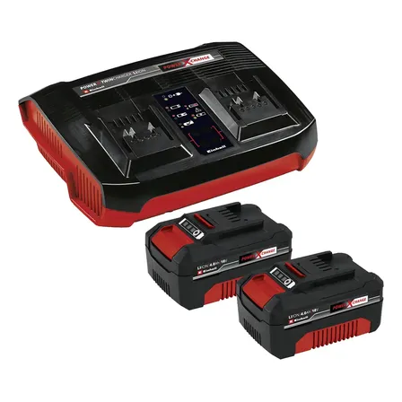 Carregador De Bateria Duplo Rápido Einhell 2 Baterias 4 Ah