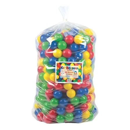 Bolinhas Para Piscina Coloridas Braskit 500 Unidades Plástico