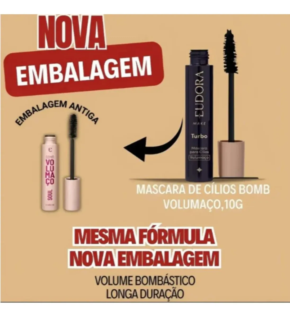 Máscara Para Cílios Soul Bomb Volumaço 10g (nova Versão) Cor Preto