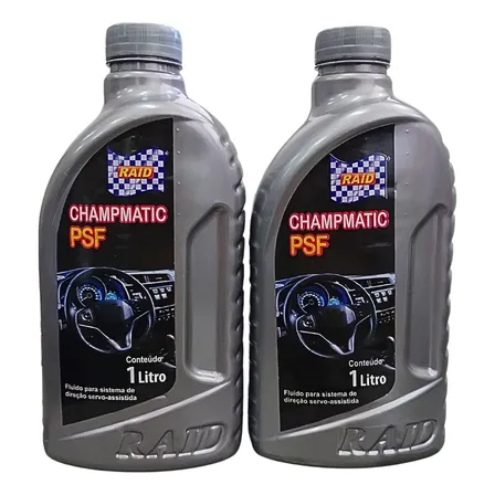 Fluido Direção Hidráulica Psf Raid Champatic 2l Honda Civic Fit Crv Amarelo