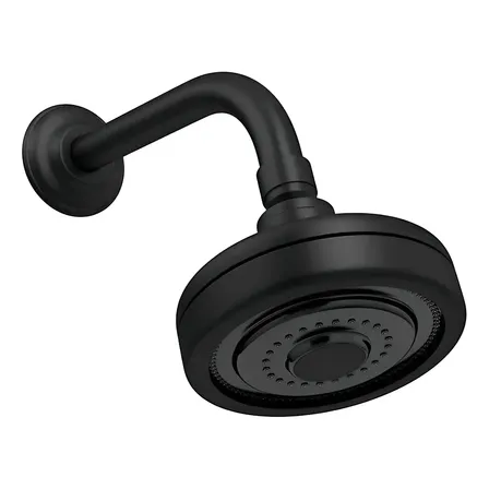 Chuveiro Ducha Articulável Preto Fosco Para Aquecedor Gás/Solar