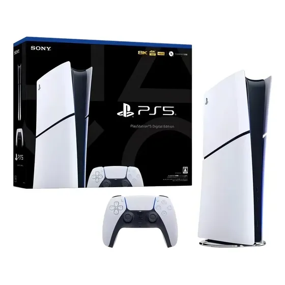 Ps5 Sony Slim Playstation 5 Digital 12 Meses Cor Branco