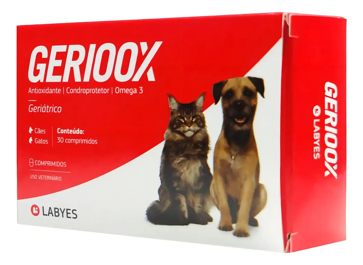 Gerioox 30 Comprimidos Condroprotetor Omega 3 Cães Labyes