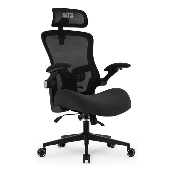 Cadeira Dt3 Office Vita Super H Preto Black 14247-8 Material Do Estofamento Tecido E Mesh