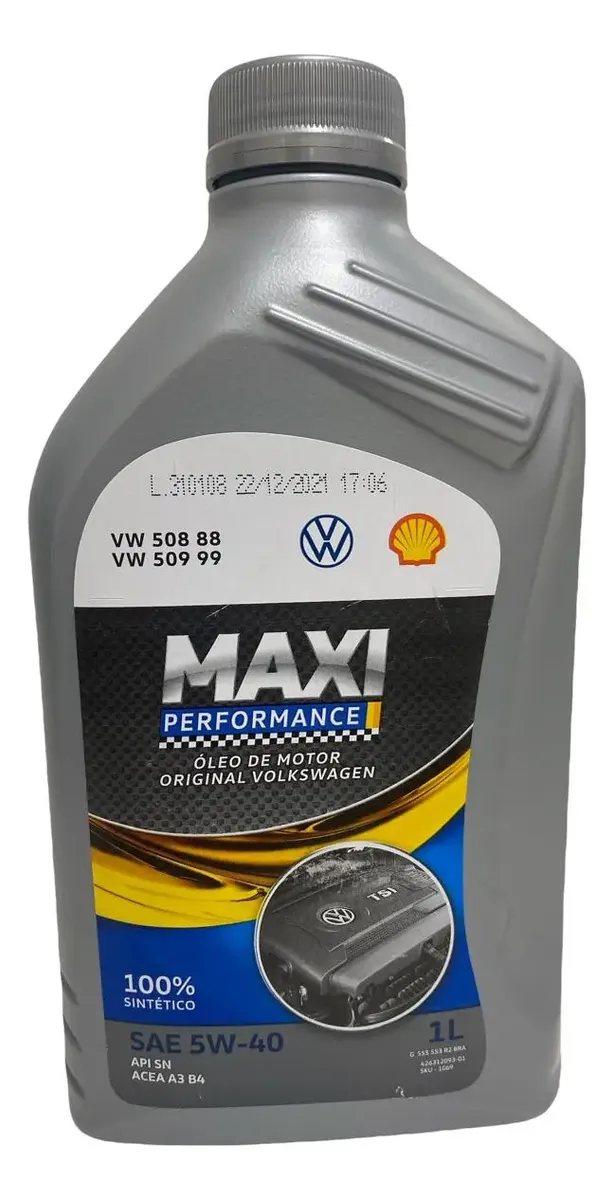 Óleo Sintético 5w40 508 Maxi Perfomance Original Vw