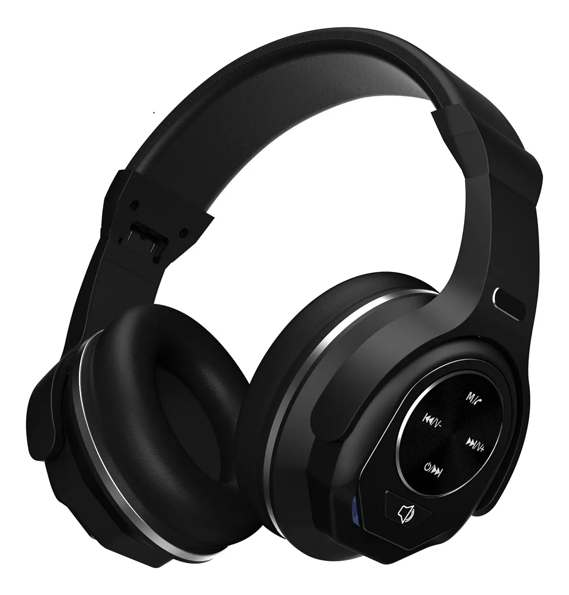Fone De Ouvido Sem Fio Com Rádio Fm E Função Caixa De Som E Microfone Over-ear Fone Gamer Headset Bluetooth Cor Preto Basike Ba-fon6689