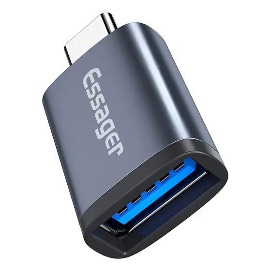 Adaptador Usb 3.0 Fêmea P/ Usb Tipo C Macho 5gbps 3a Essager